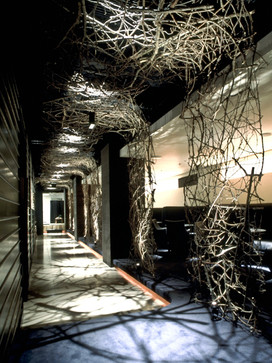 Twiggy screen, 2001 Conscious Restaurant, Japan