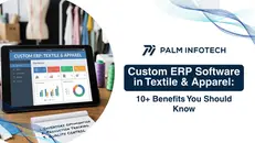 Custom textile and apparel ERP software displayed on tablet