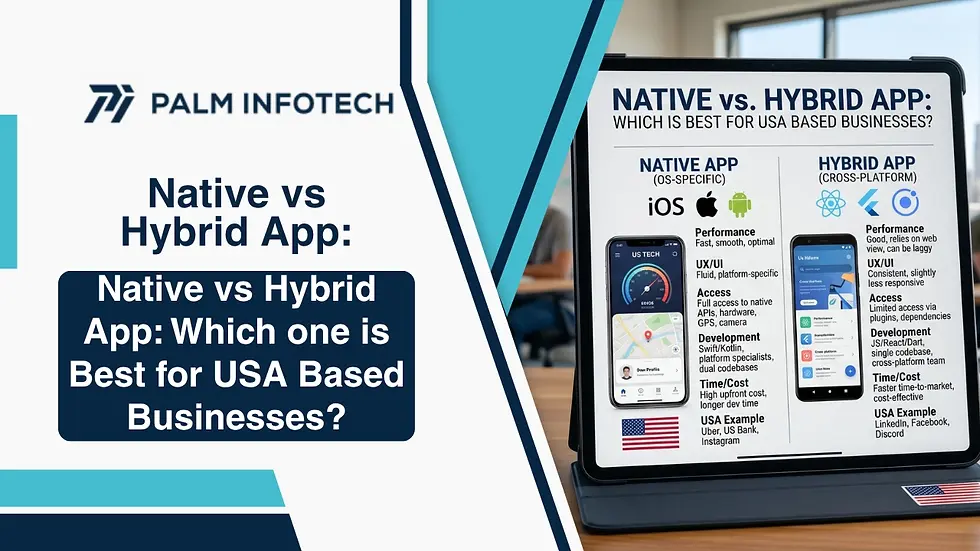 A blog guide on Native vs hybrid application