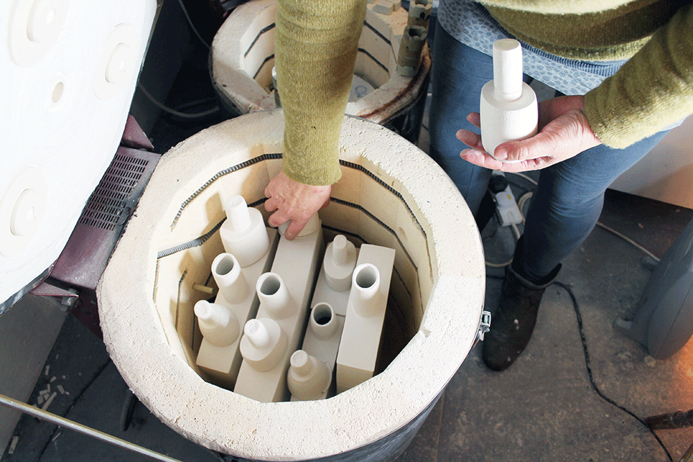 Loading the kiln