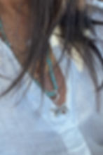 Thumbnail: Turquoise Gemstone Sparkly Dragonfly Necklace