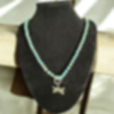 Thumbnail: Turquoise Gemstone Sparkly Dragonfly Necklace