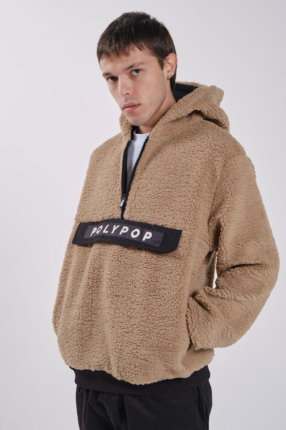 Thumbnail: Fern Light Brown Sherpa Hoodie