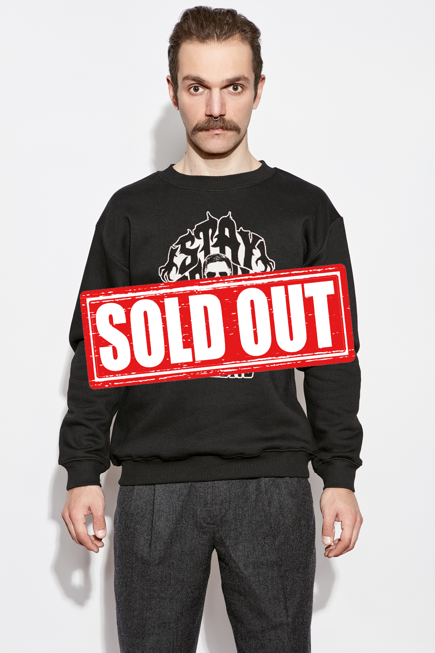 Polypop "Stay True" Regular Fit Crewneck Sweatshirt Siyah