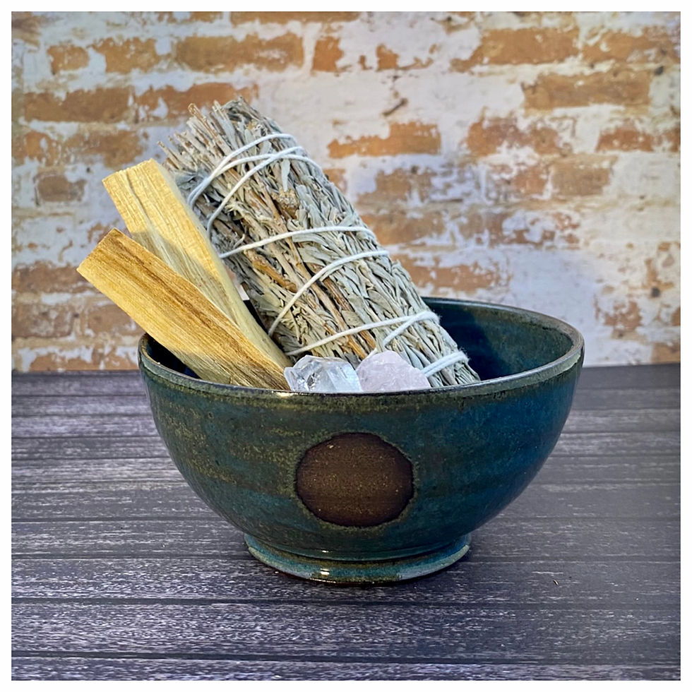 Thumbnail: Rose Quartz Home Smudging Kit in Moon Bowl