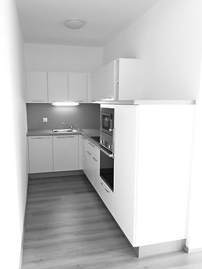 moderní kuchyňská linka slně vybavená spotřebiči