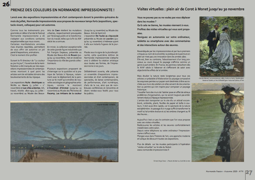 Miniatura: Normandie Passion otoño 2020 No. 91 periódico
