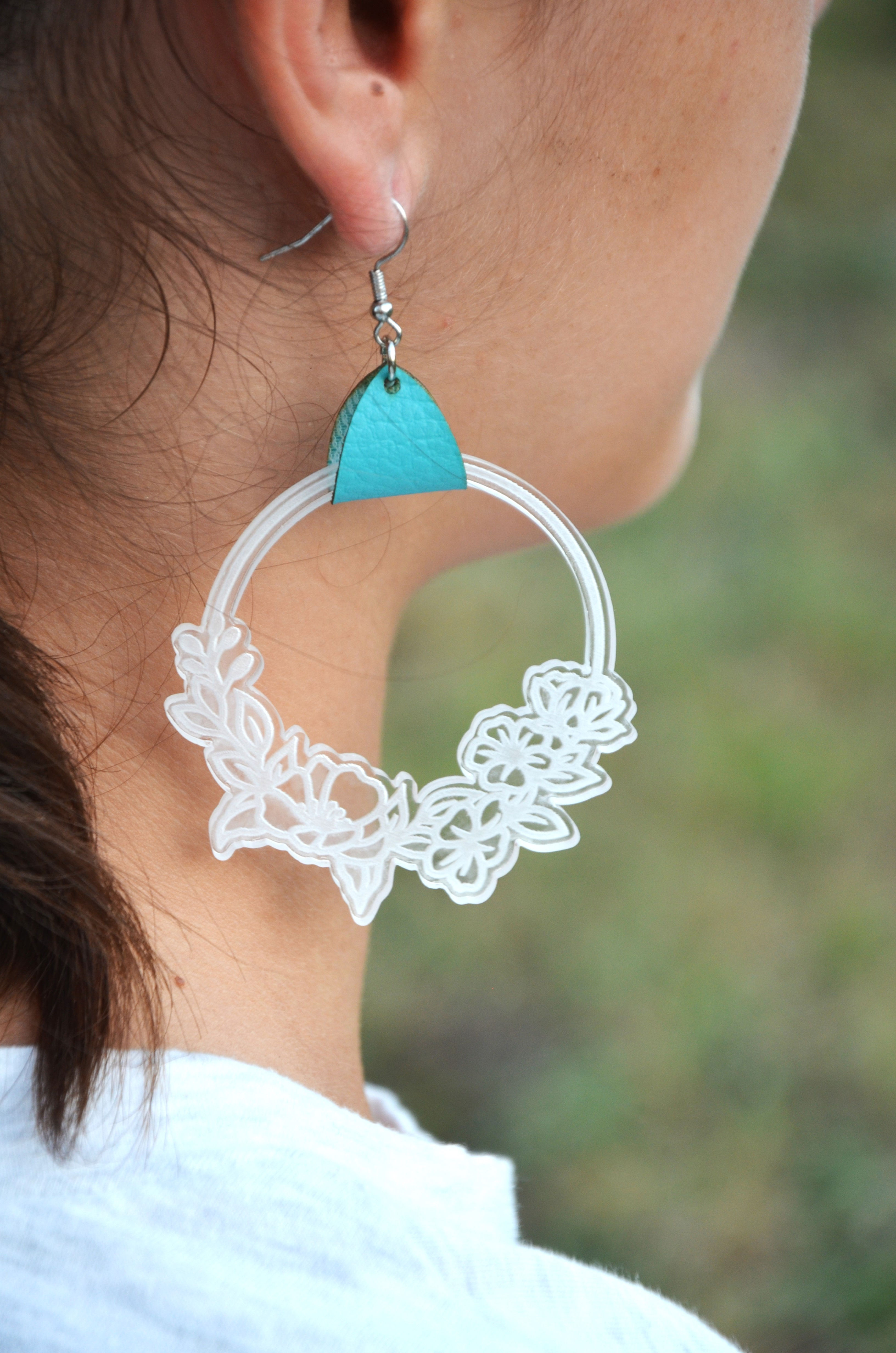 Boucles d'oreilles "Cercle Couronne"