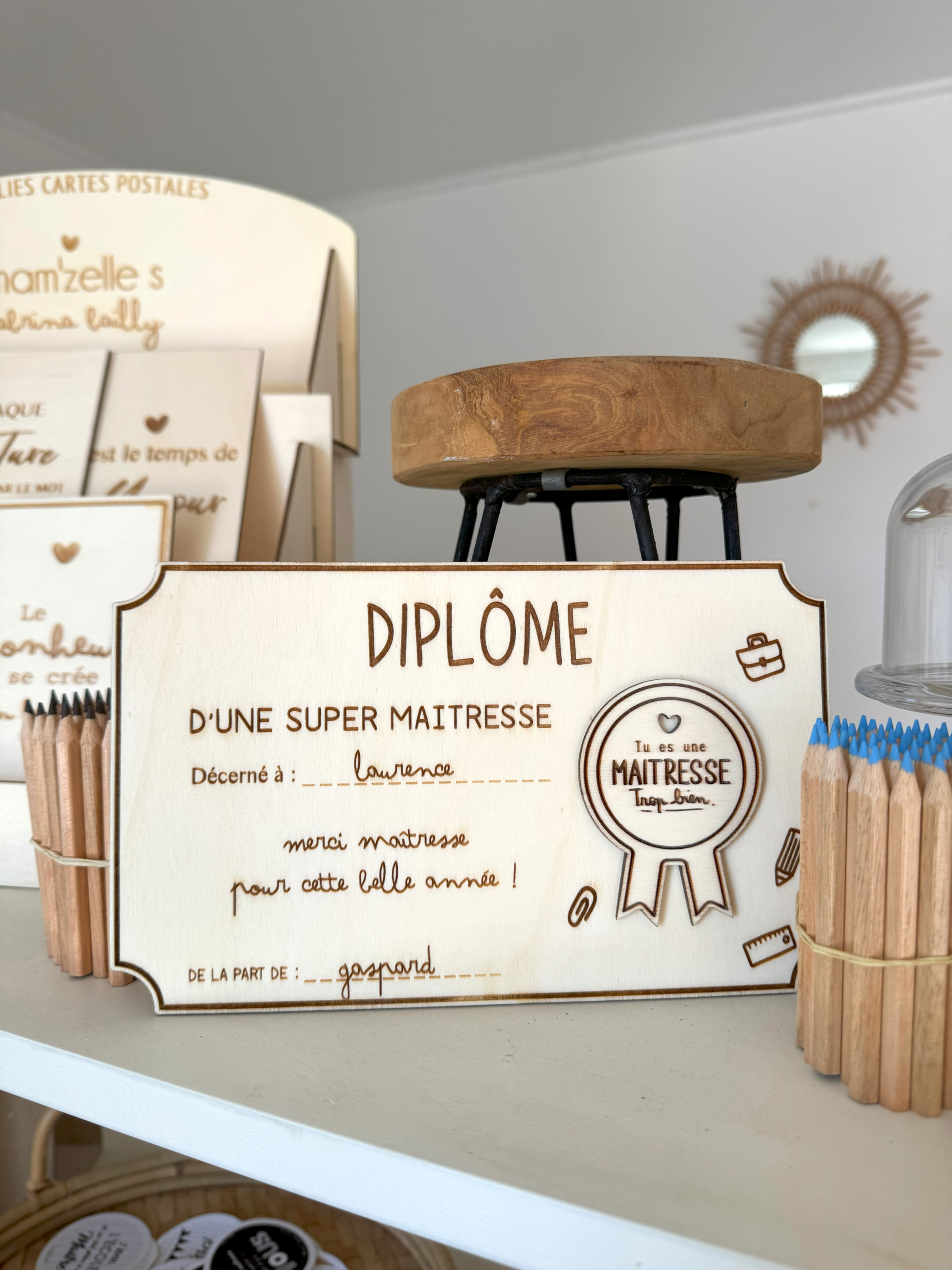 Diplôme "super maîtresse"