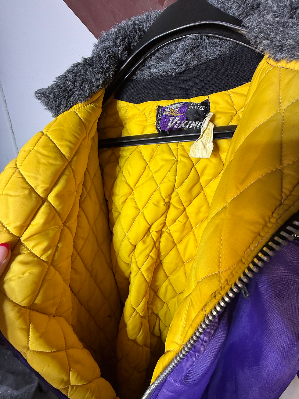 Thumbnail: 70s Viking Purple & Gold Snowsuit