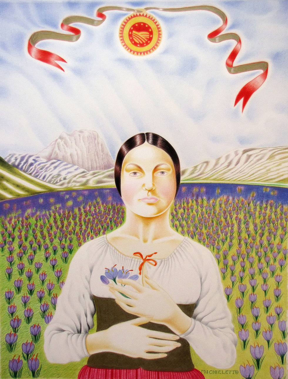 Michieletto Maria Pia_Il colore che germoglia_42x33_pastello su carta_2022_primo elemento_