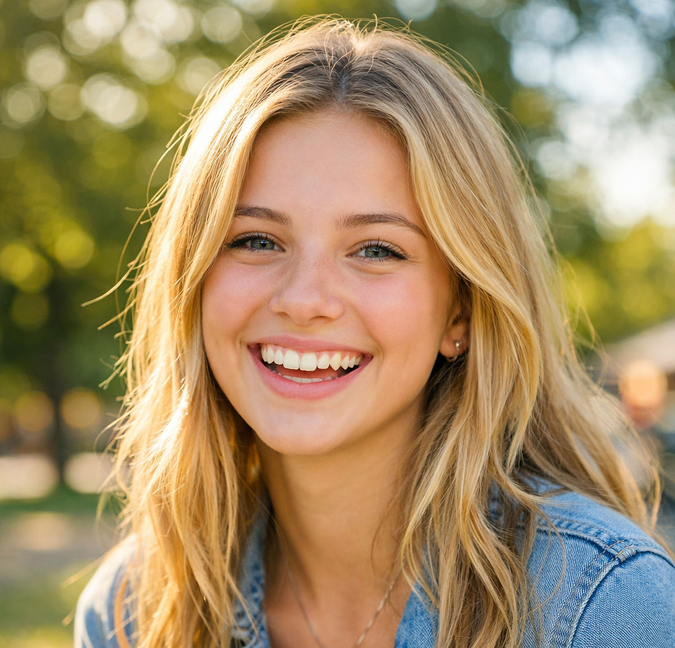 Happy Christian Teen Girl