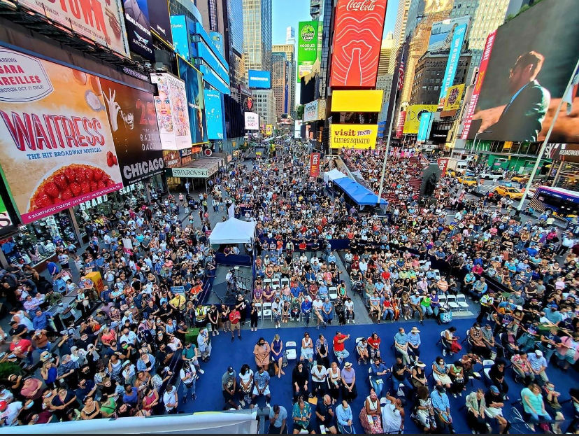 Curtain Up in Times Square