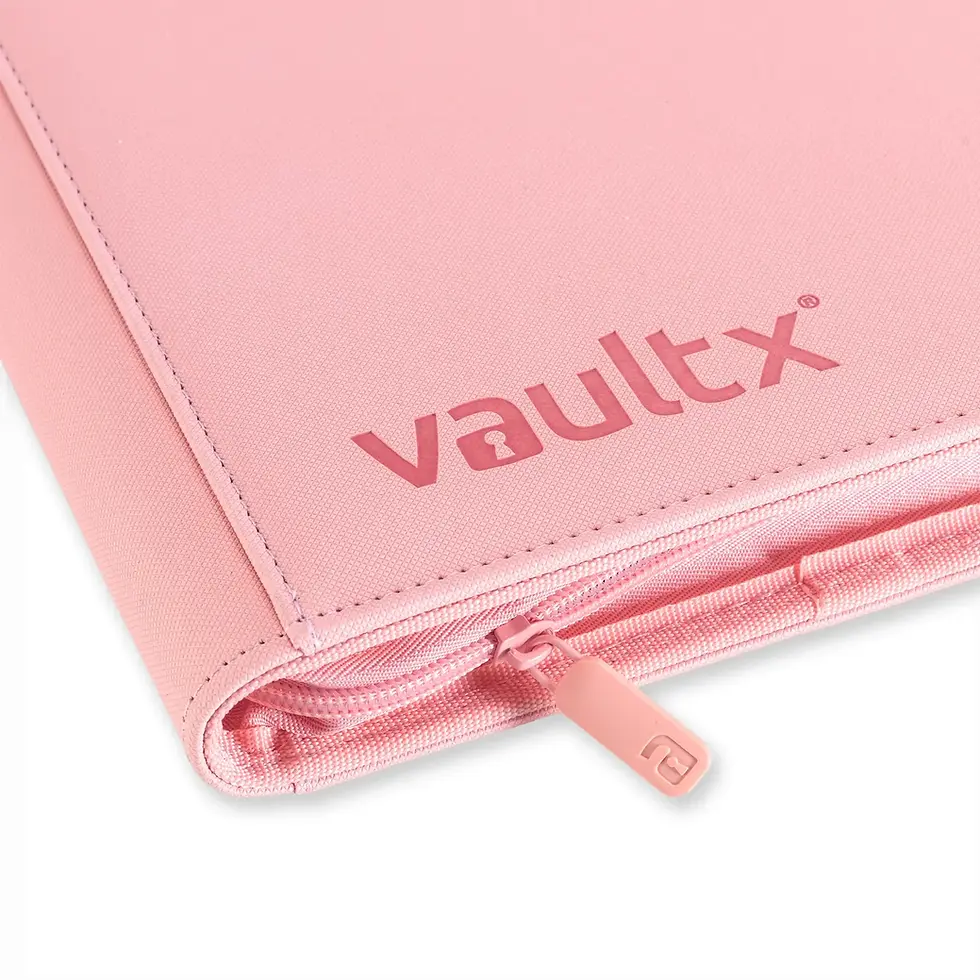 Thumbnail: Vault X 12-Pocket Exo-Tec Zip Binder - Just Pink