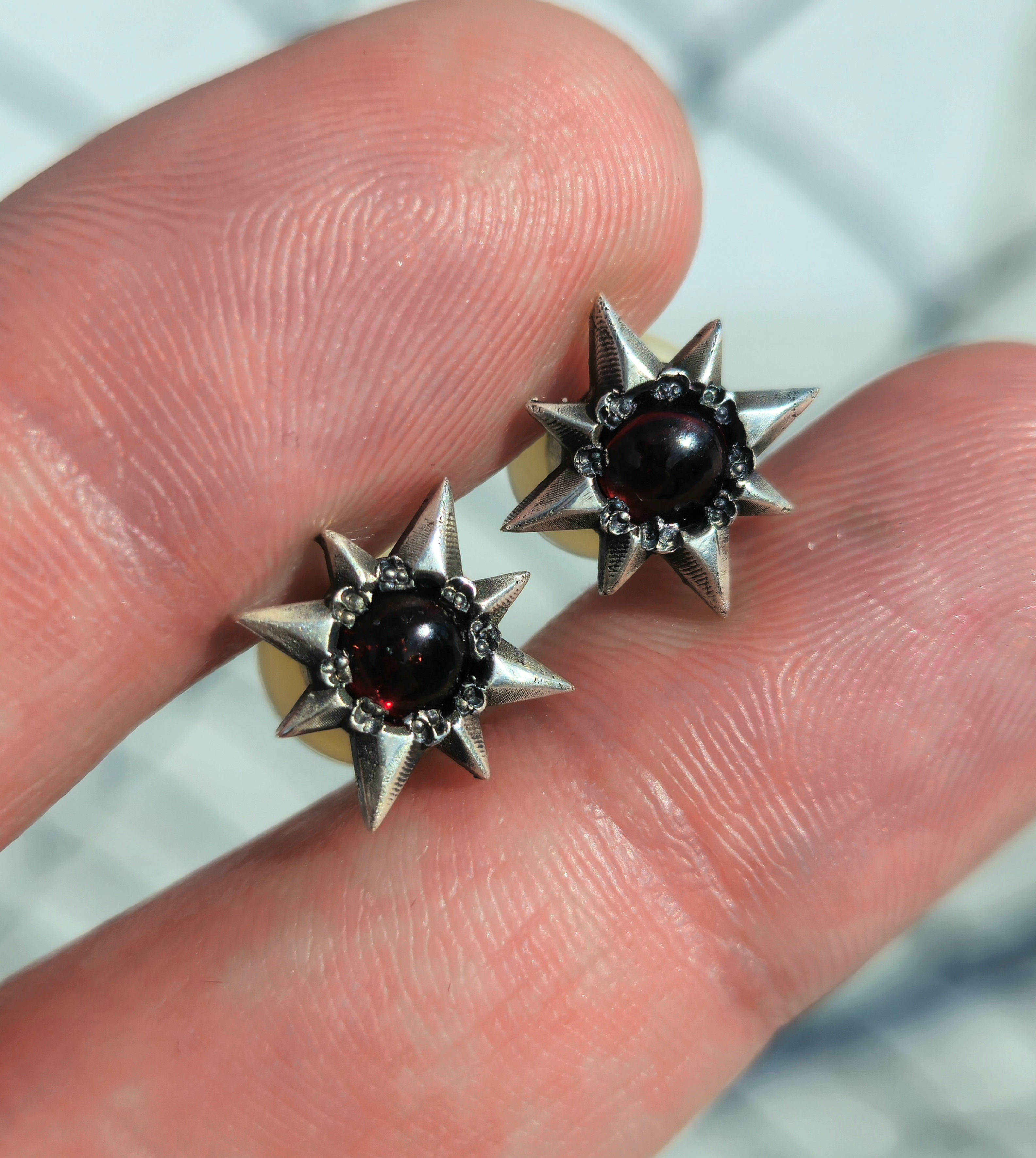 North Star, Garnet plugs for gauge size #2 (6.54mm) 