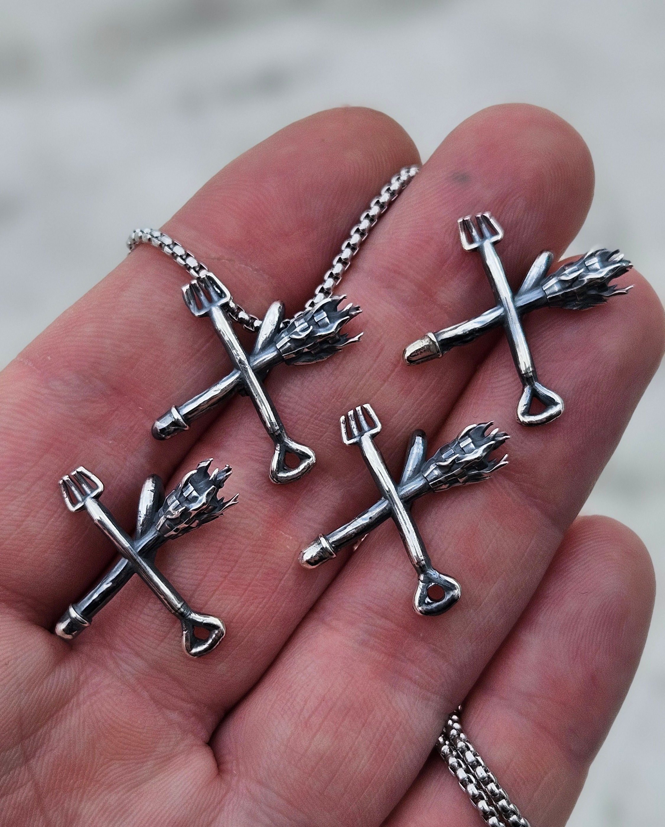 We The People - Sterling Silver pendant with chain. 