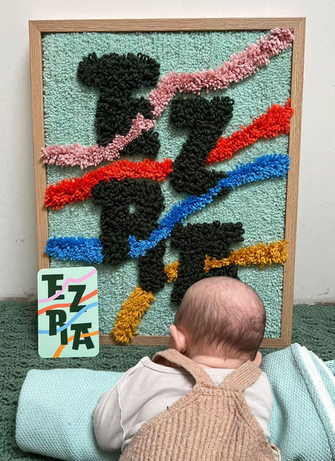 Custom getuft kunstwerk op maat