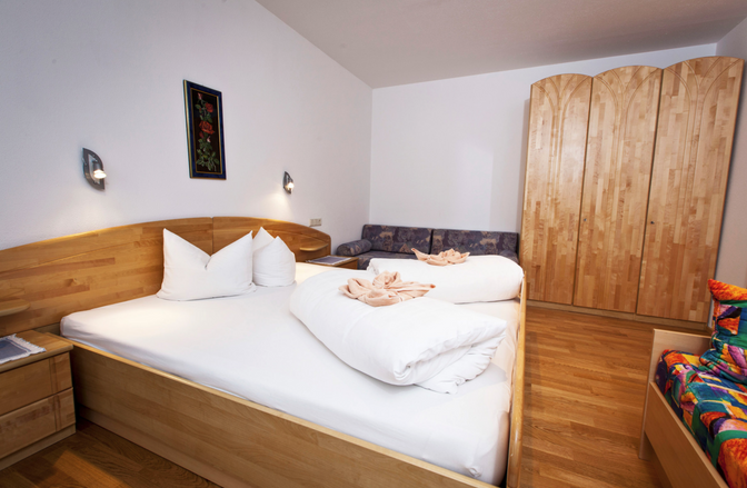 Apart Michl - Ansicht Schlafzimmer - Ferienwohung Nr. 3