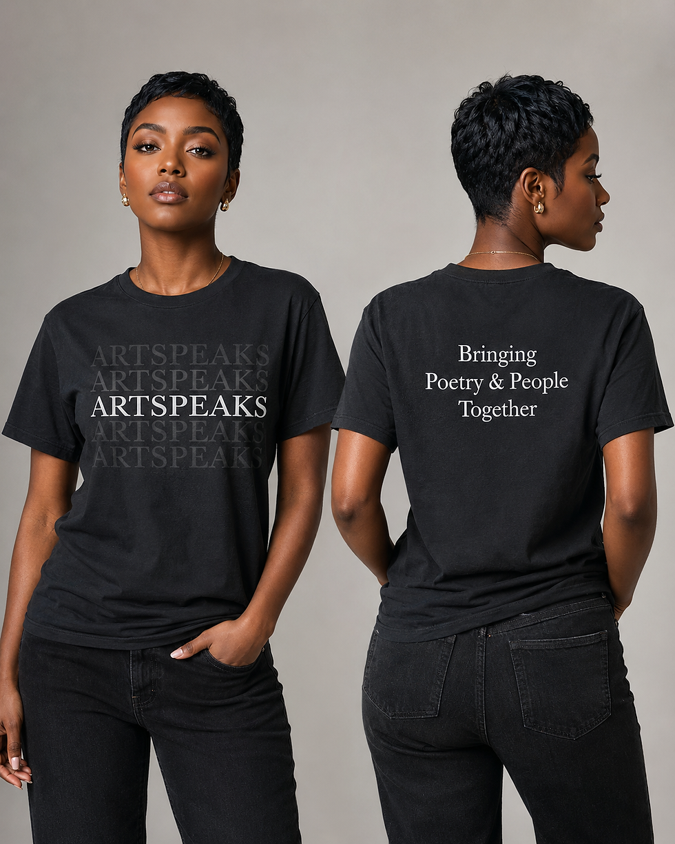 Thumbnail: Black T-shirt Art Speaks 