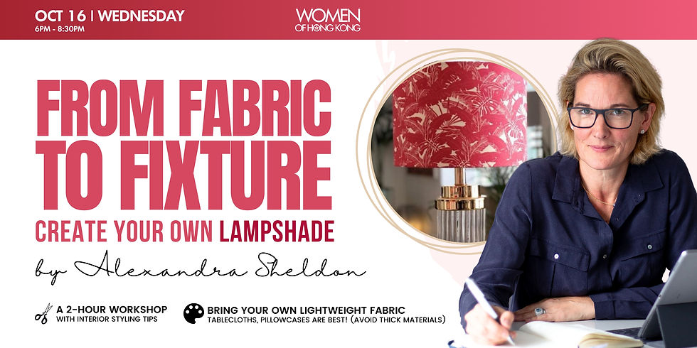 From Fabric to Fixture: a DIY Lampshade Making Workshop