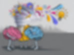 An Artistic representations of the brain and mind to illustrate the biological aspects of