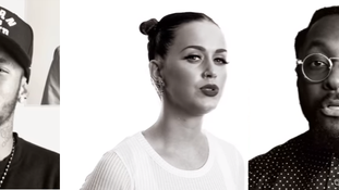 Katy Perry, Shakira, Neymar, Will.i.Am ... y más... juntos cantando #IMAGINE para campaña de Unicef
