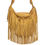 Thumbnail: Sassari Suede Fringe Bag in Yellow