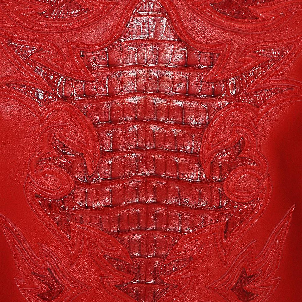 Thumbnail: Merex Crocodile Jacket in Red