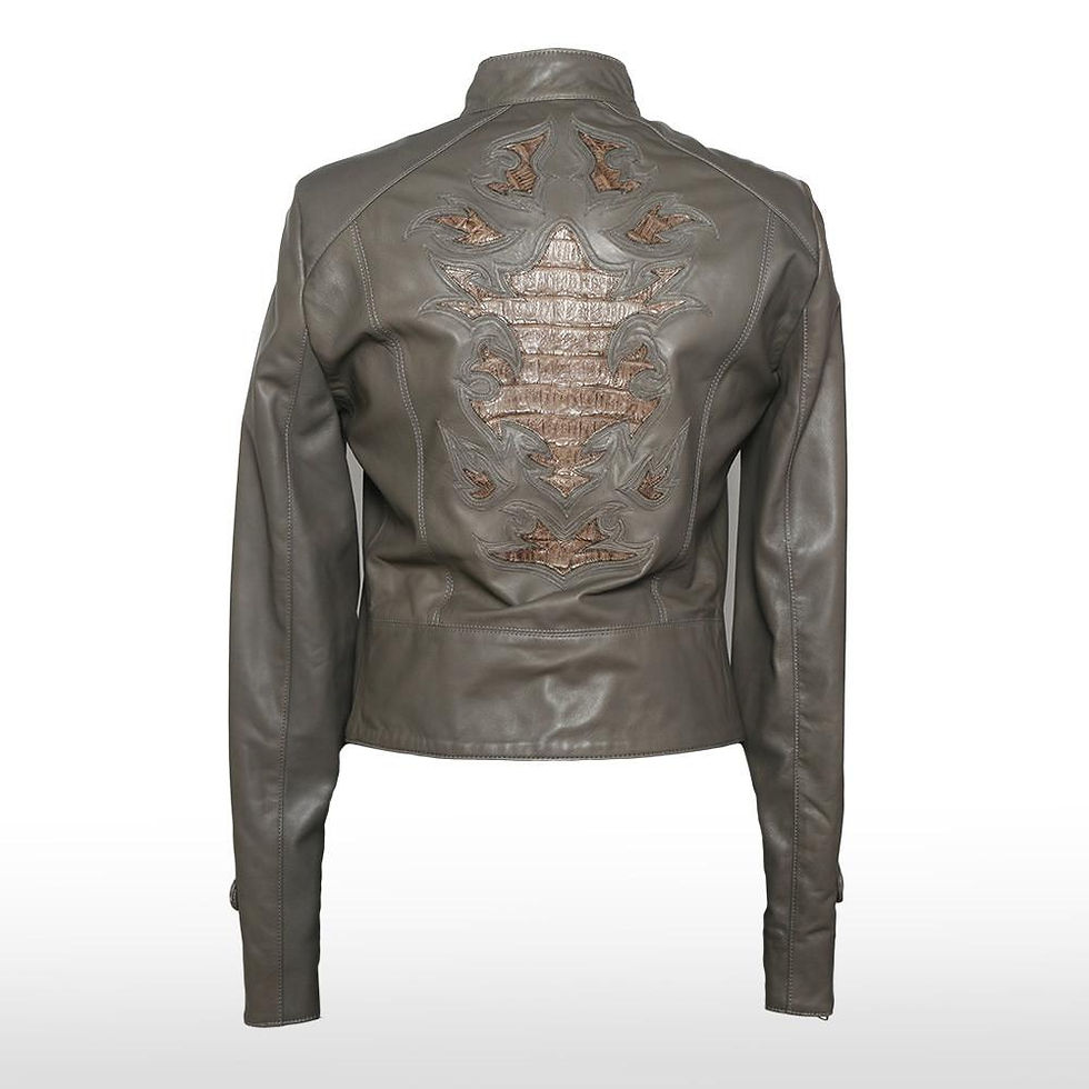 Thumbnail: Merex Crocodile Jacket in Grey