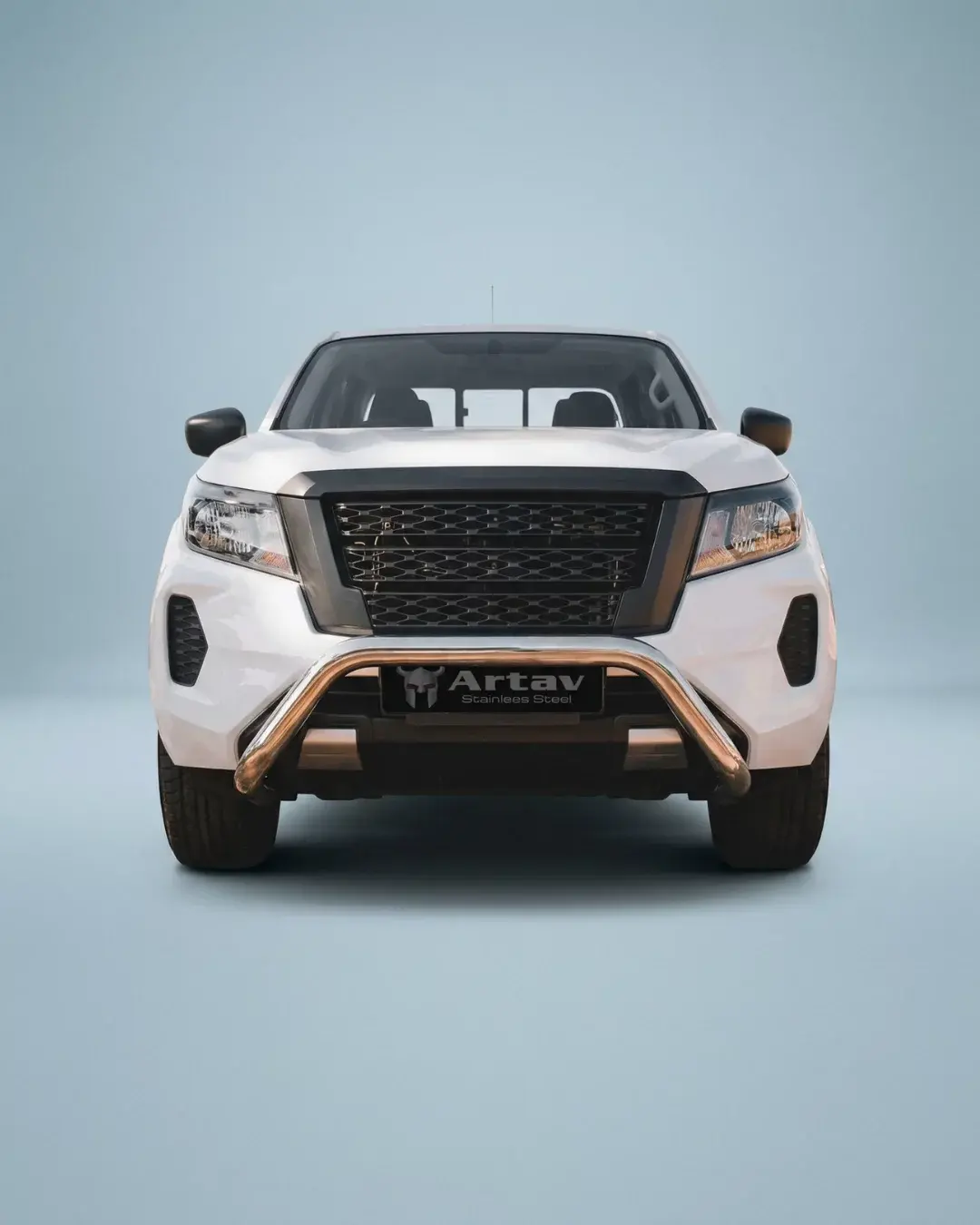 Artav Nudge Bar Stainless for use on Nissan Navara D23 Facelift Model