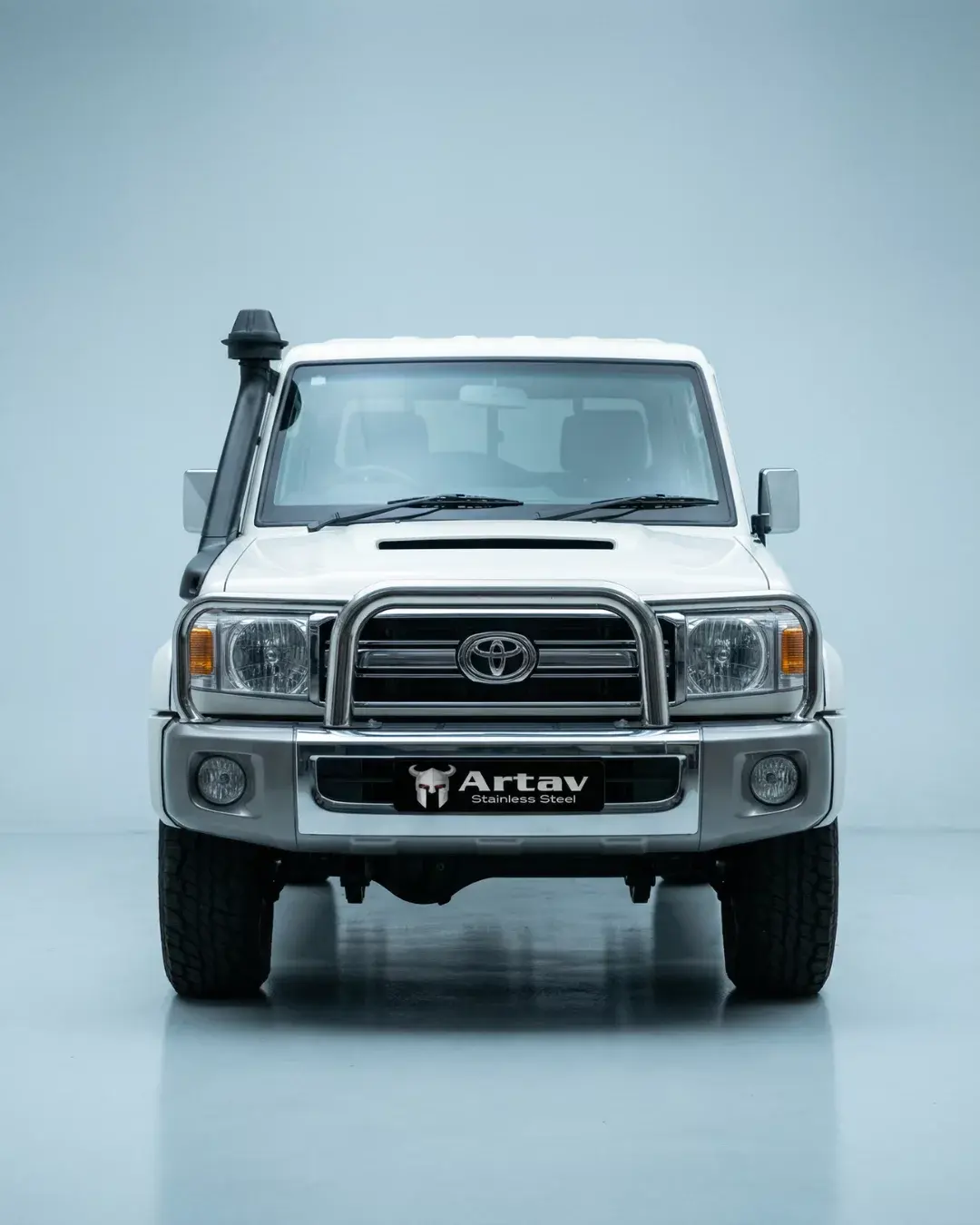 Toyota Landcruiser 70 Series Grill Guard Stainless (Does NOT fit New Model LC)