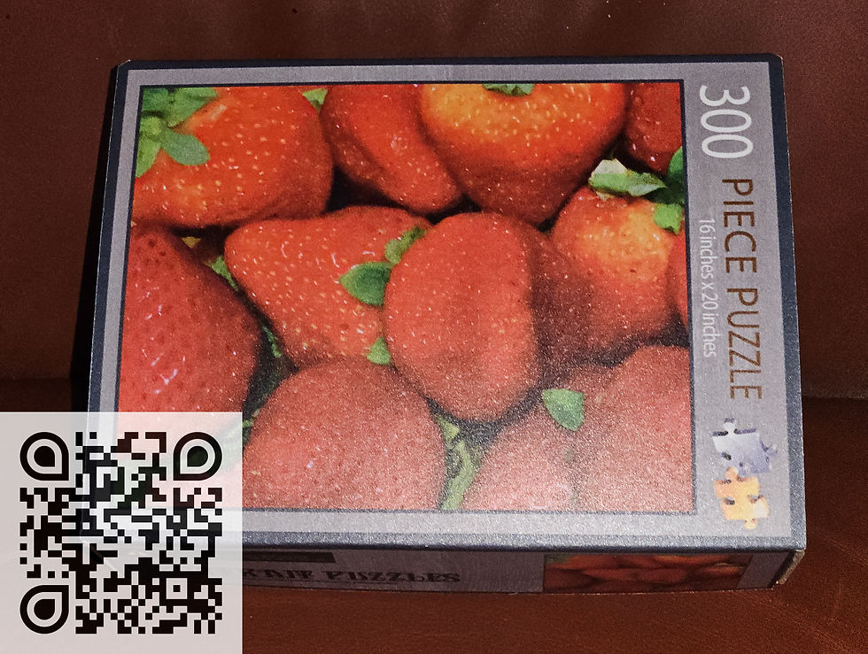 Thumbnail: JIGSAW PUZZLE - 680 BIG GREEN BOX "Strawberries"