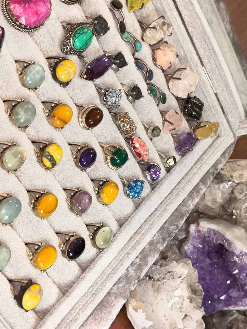 Thumbnail: Crystal rings