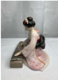 Thumbnail: Tokutaro Tamai The Maiden of the Lilting Song Figurine by Franklin Porcelain