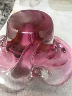 Thumbnail: Pink Art Glass Murano Style Dish
