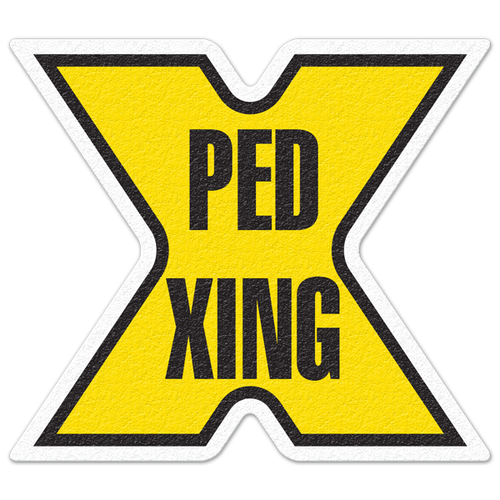 AntiSlip Floor Sign Ped Xing (17" Symbol) Manufacturing