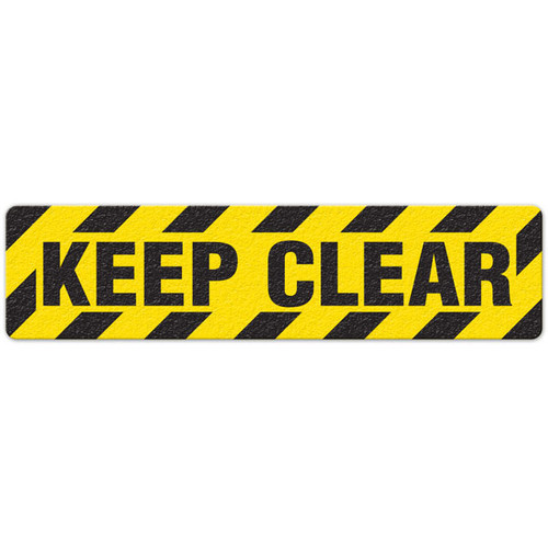 AntiSlip Floor Sign Keep Clear (6" x 24") Manufacturing