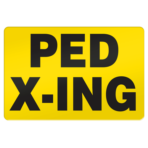 ArmorStripe® Floor Sign Ped Xing Manufacturing