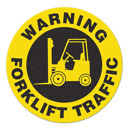 Warning Forklift Traffic Floor Sign Incom Manufacturing