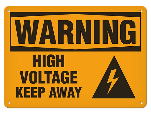 INCOM | WARNING - High Voltage Keep Away Safety Sign