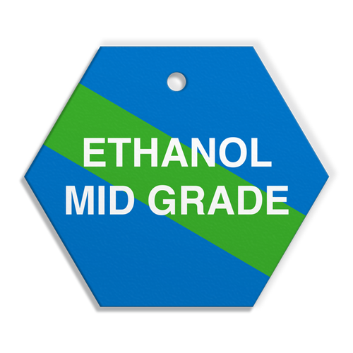 Fuel Tag ETHANOL MID GRADE Manufacturing