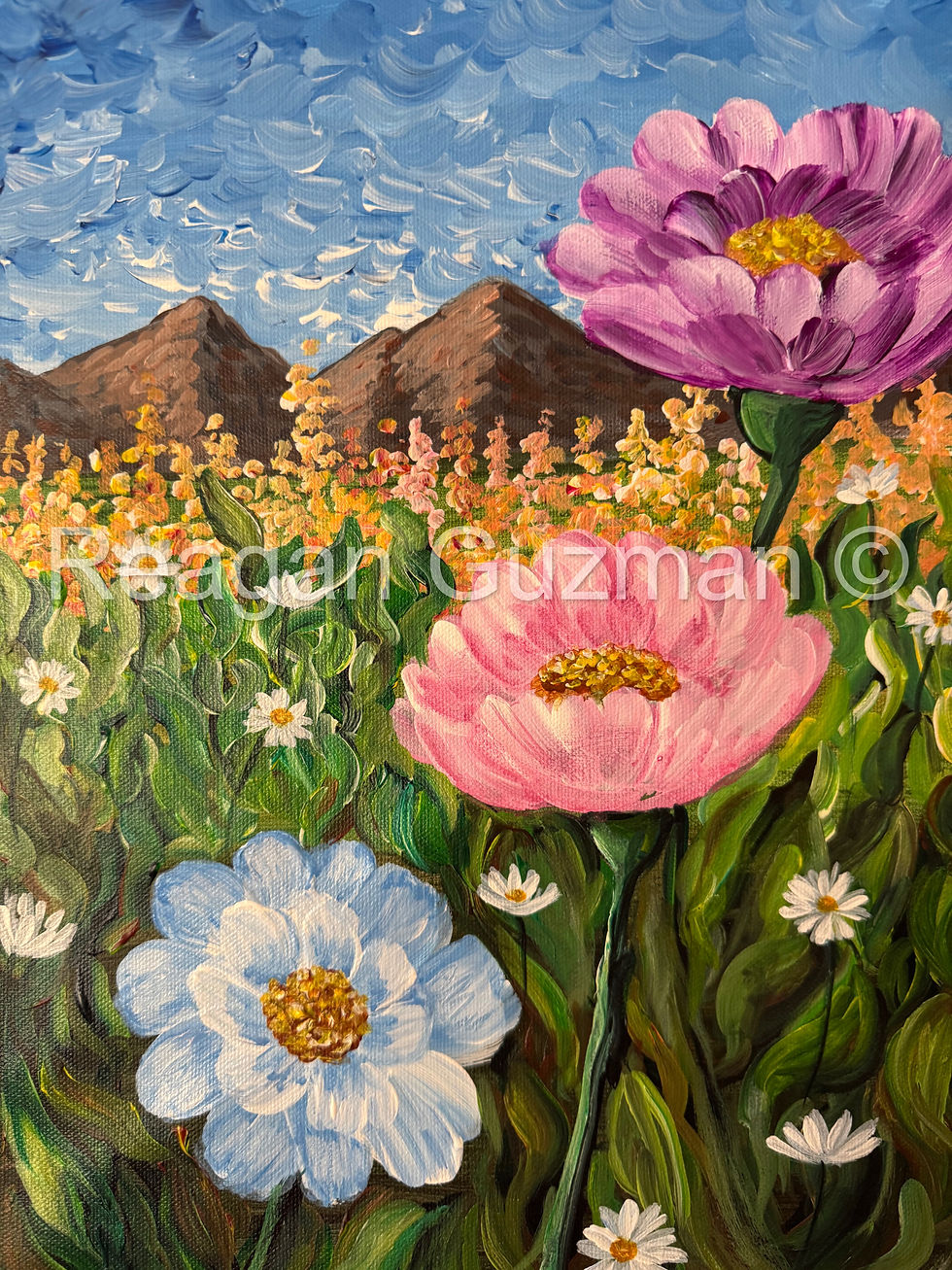 "Pastel Garden in the Valley" 2-3 hrs.