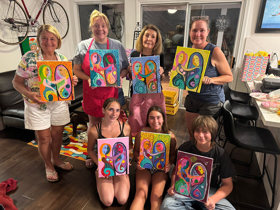 Paint Party and Wine celebrates birthdays!