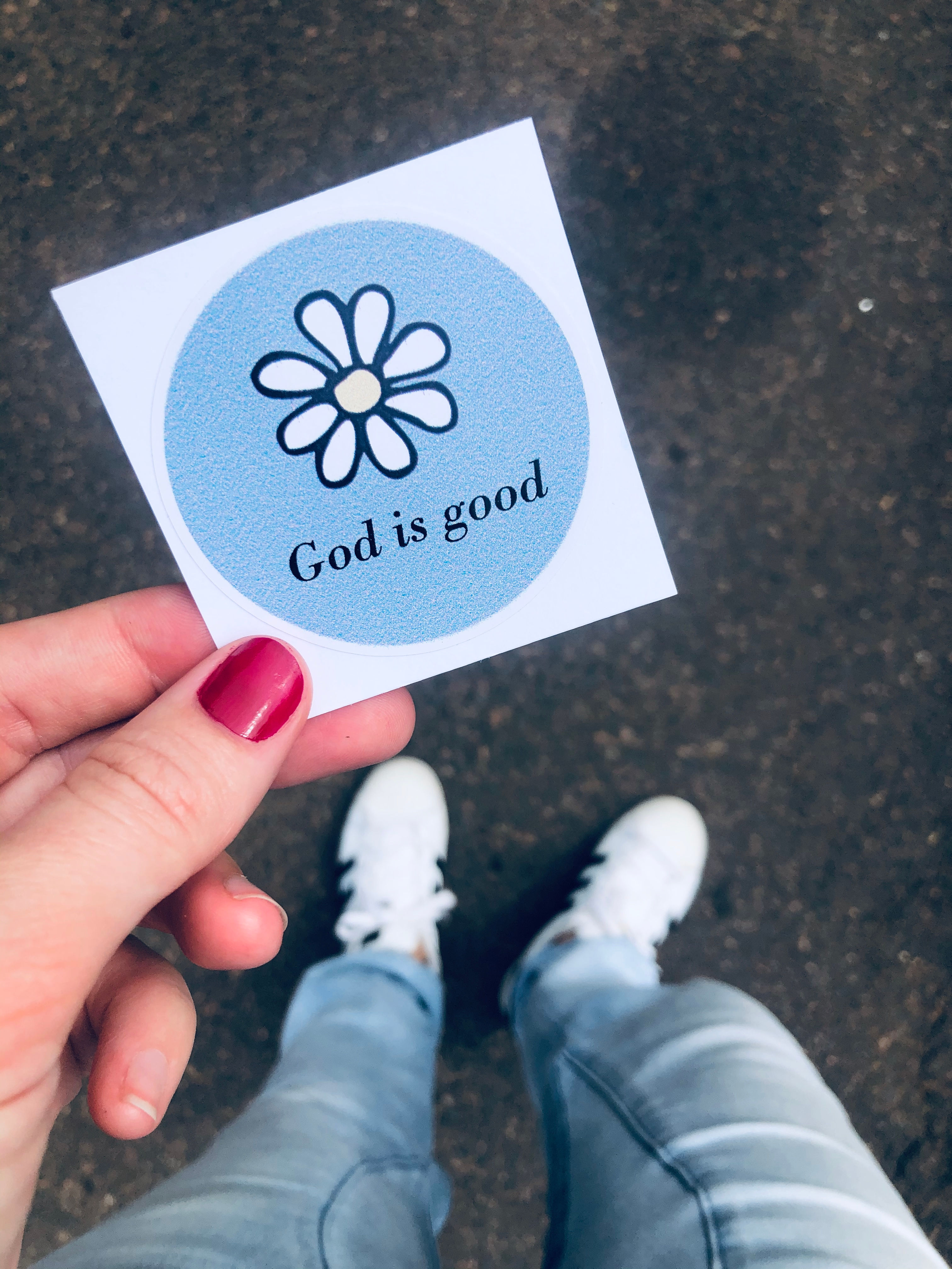 God is good Sticker