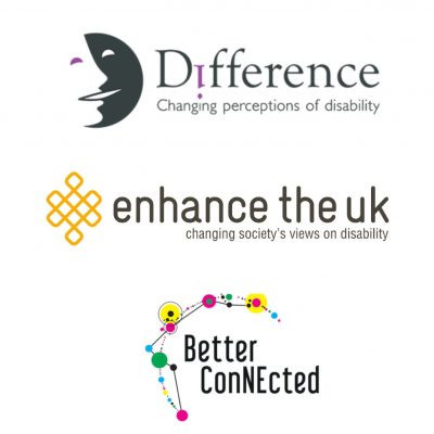 Difference North East logo, Enhance the UK logo and Better ConNEcted logo