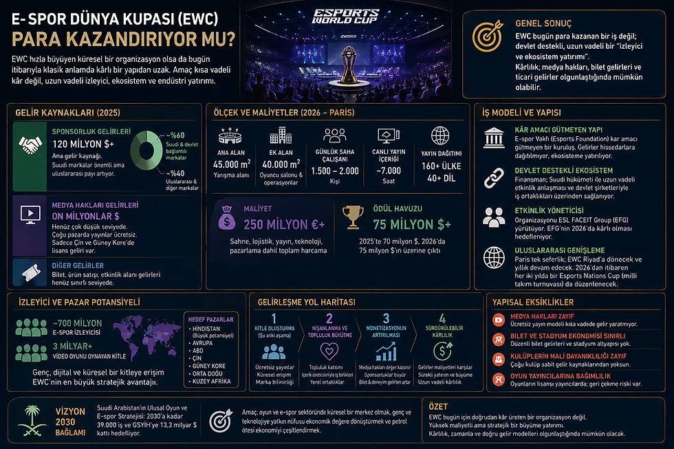 E-spor Dünya Kupası (EWC) para Kazandırıyor mu?