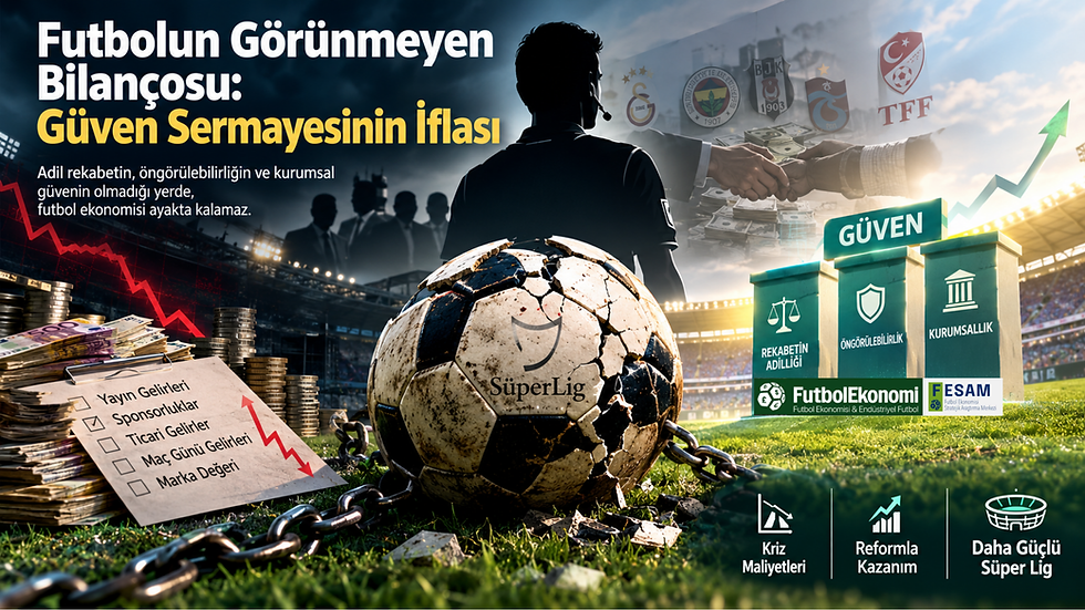 Süper Lig'de “Güven Ekonomisi”nin İflası!