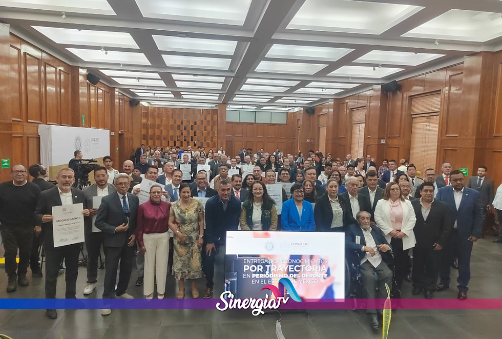 Congreso mexiquense reconoce a 46 periodistas deportivos por su trayectoria y legado.