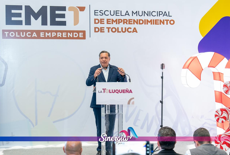 Impulsa Ricardo Moreno a emprendedores de Toluca a través de la EMET