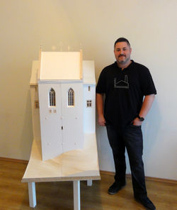 Füzér - Várkápolna metszet modell